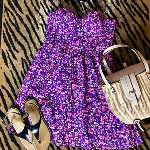 EUC Moda international purple floral sundress👗💋